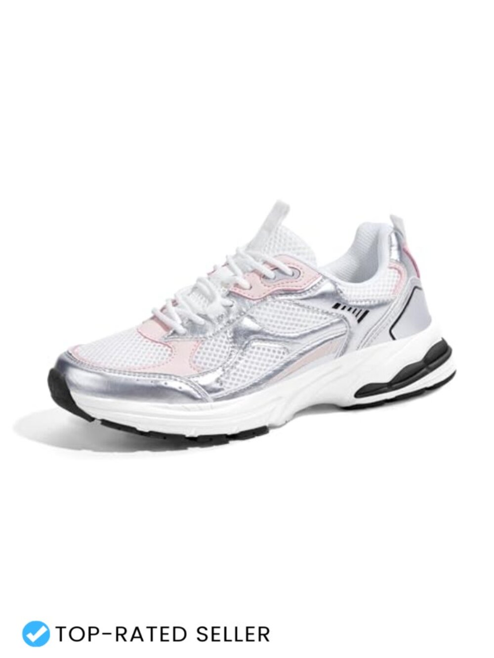 Platform Athletic Sneakers Breathable Mesh Lace Up Walking Shoes